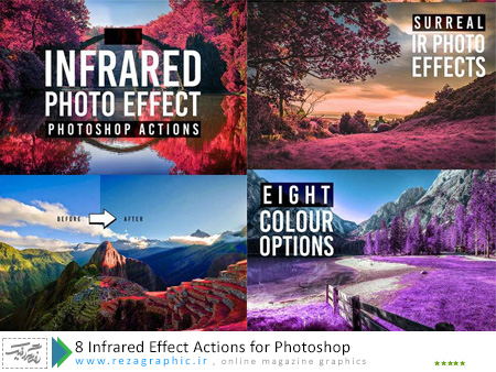 ۸ Infrared Effect Actions for Photoshop ( www.rezagraphic.ir )