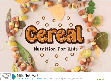 Milk Nut Font ( www.rezagraphic.ir )