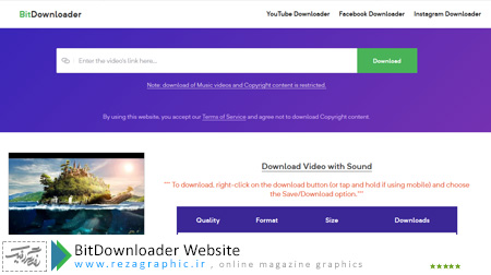 BitDownloader Website ( www.rezagraphic.ir )