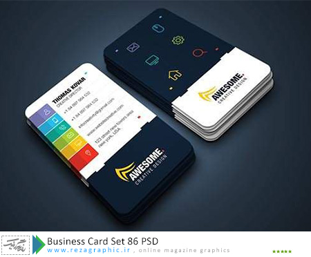 Business Card Set 86 PSD ( www.rezagraphic.ir )
