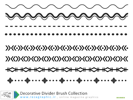 Decorative Divider Brush Collection ( www.rezagraphic.ir )