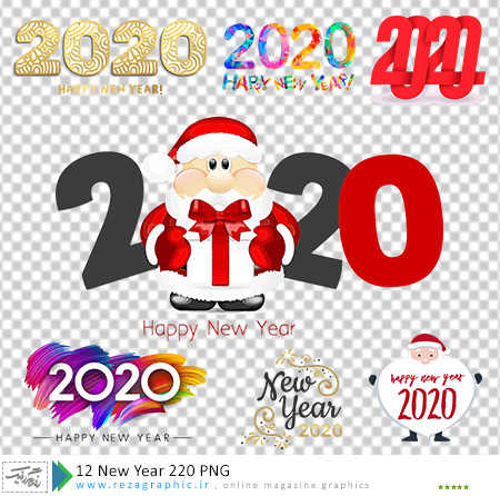 ۱۲ New Year 220 PNG ( www.rezagraphic.ir )