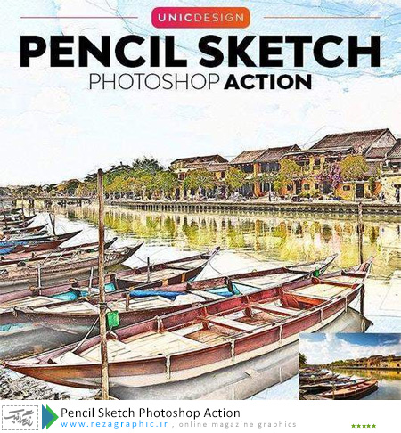 Pencil Sketch Photoshop Action ( www.rezagraphic.ir )