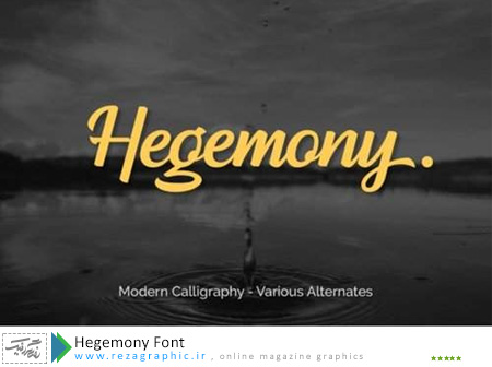 Hegemony Font ( www.rezagraphic.ir )