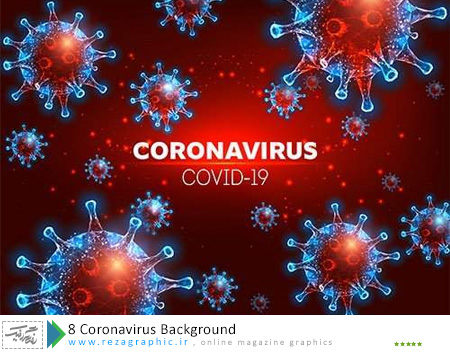 ۸ Coronavirus Background ( www.rezagraphic.ir )