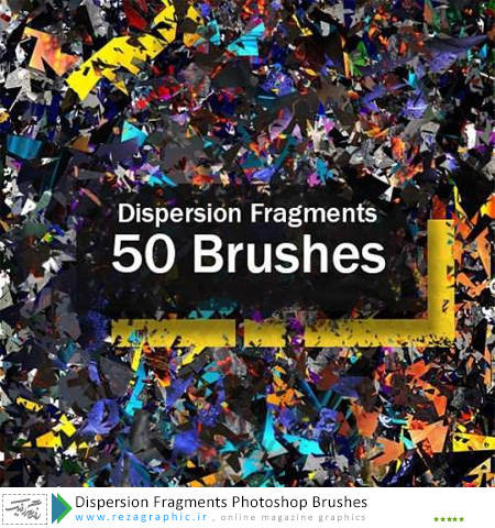 Dispersion Fragments Photoshop Brushes ( www.rezagraphic.ir )