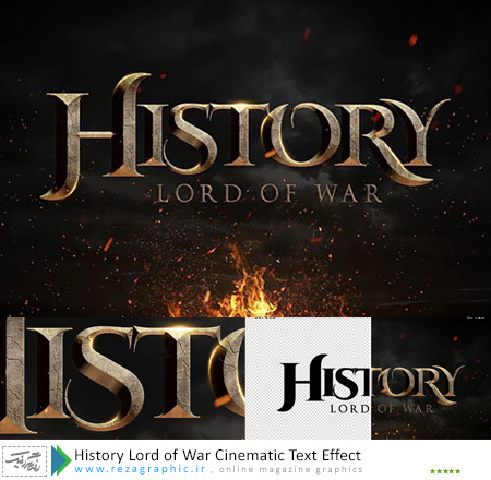 History Lord of War Cinematic Text Effect ( www.rezagraphic.ir )