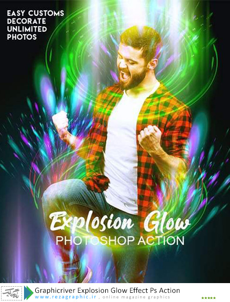 Graphicriver Explosion Glow Effect Ps Action ( www.rezagraphic.ir )