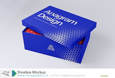 Shoebox Mockup ( www.rezagraphic.ir )