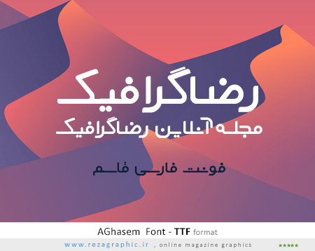 AGhasem Font ( www.rezagraphic.ir )