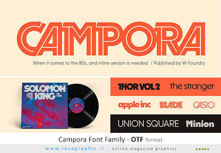 Campora Font Family ( www.rezagraphic.ir )