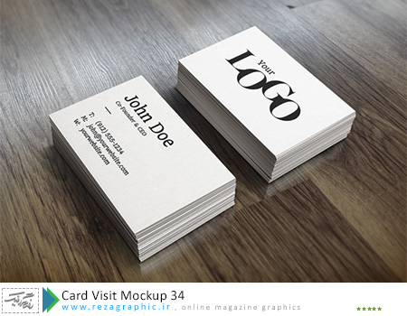 Card Visit Mockup 34 ( www.rezagraphic.ir )