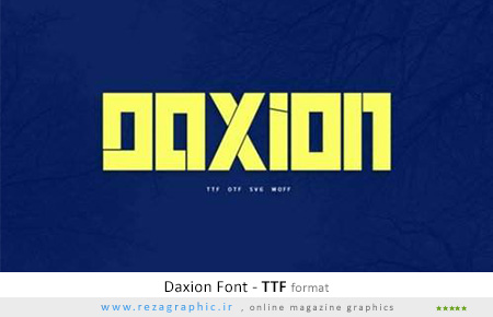 Daxion Font ( www.rezagraphic.ir )