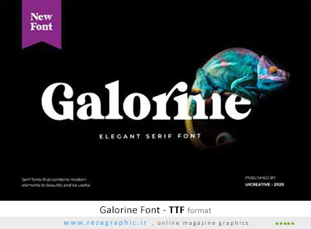 Galorine Font ( www.rezagraphic.ir )