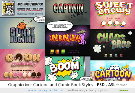 Graphicriver Cartoon and Comic Book Styles ( www.rezagraphic.ir )