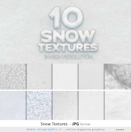 Snow Textures ( www.rezagraphic.ir )