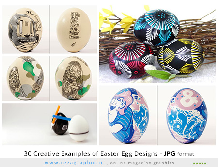 ۳۰ نمونه خلاقانه طراحی تخم مرغ برای عید پاک مسیحی