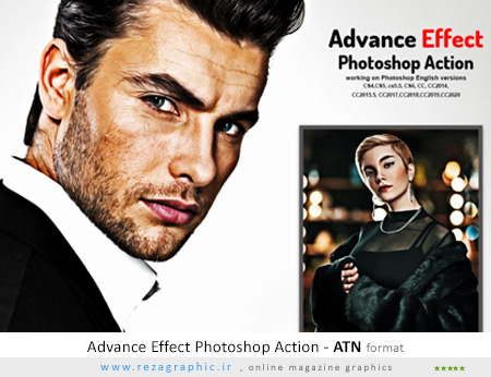 اکشن افکت پیشرفته رنگی فتوشاپ – Advance Effect Photoshop Action