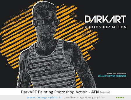 DarkART Painting Photoshop Action ( www.rezagraphic.ir )