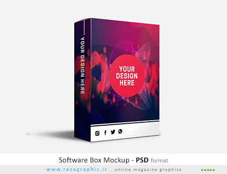 Software Box Mockup ( www.rezagraphic.ir )