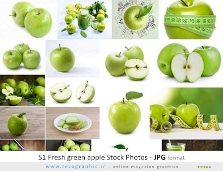 ۵۱ تصاویر استوک سیب سبز