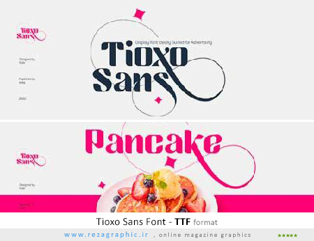 فونت انگلیسی – Tioxo Sans Font