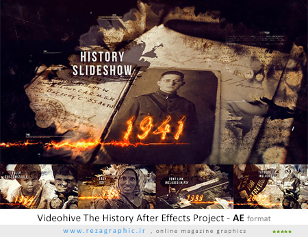 پروژه آماده افترافکت تاریخ – Videohive The History After Effects Project