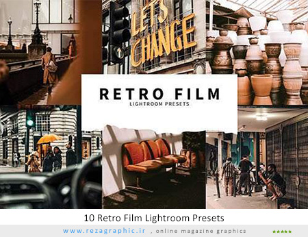 ۱۰ پریست لایت روم فیلم رترو و کلاسیک – Retro Film Lightroom Presets