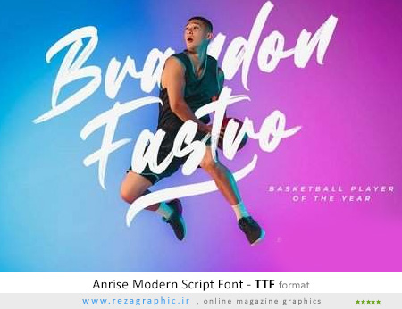 فونت انگلیسی – Anrise Modern Script Font