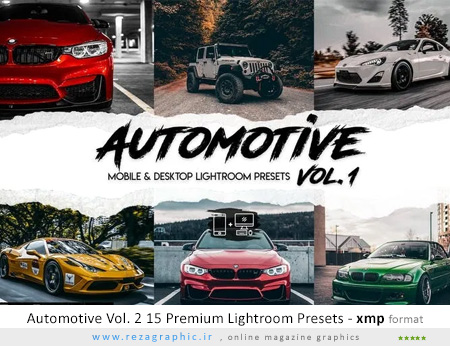 ۱۵ پریست لایتروم اتومبیل – Automotive Vol. 2 15 Premium Lightroom Presets