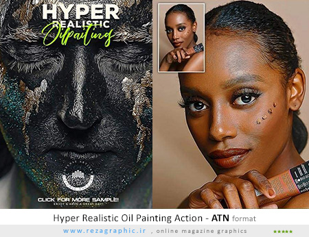 Hyper Realistic Oil Painting Action ( www.rezagraphic.ir )