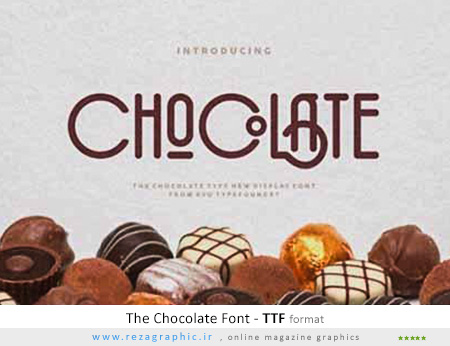 فونت انگلیسی فانتزی شکلات – The Chocolate Font
