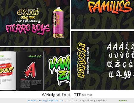 فونت انگلیسی گرافیتی – Weirdgraf Font