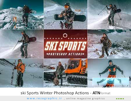 اکشن فتوشاپ اکت زمستانی اسکی – ski Sports Winter Photoshop Actions