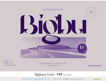 فونت انگلیسی – Bigbury Font
