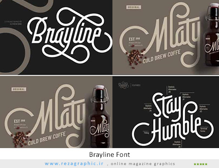 دانلود فونت انگلیسی – Brayline Typeface