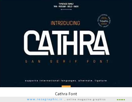 فونت انگلیسی – Cathra Font