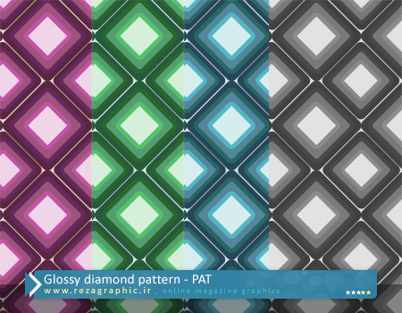 پترن الماس براق در چهار رنگ برای فتوشاپ | رضاگرافیک