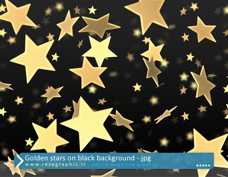 بکگراند باکیفیت ستاره های طلایی | رضاگرافیک