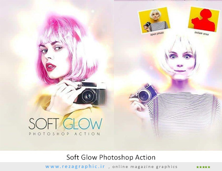 اکشن فتوشاپ افکت درخشش نرم – Soft Glow Photoshop Action