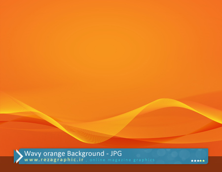 بکگراند باکیفیت امواج نارنجی رنگ | رضاگرافیک