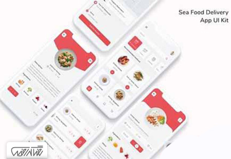 رابط کاربری آماده اپلیکیشن سرویس دهی غذای دریایی – Sea Food Delivery App UI Kit