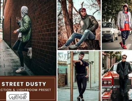 پریست لایت روم و اکشن فتوشاپ افکت خیابان گردوغبار – Street Dusty Action & Lightrom Presets