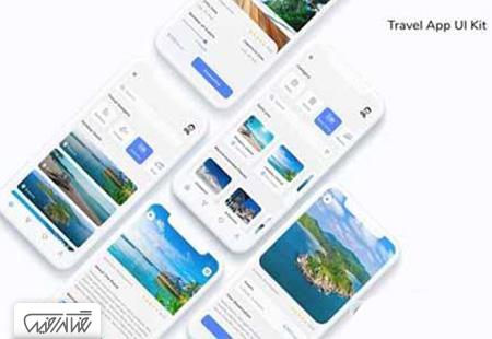 رابط کاربری آماده اپلیکیشن سفر و مسافرت – Travel App UI Kit