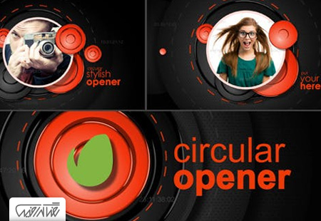 پروژه آماده افترافکت تیزر نمایش عکس و ویدیو دایره ایی – Circular Opener & Video Display