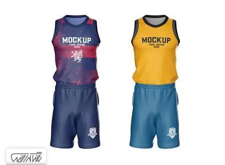طرح لایه باز موک آپ لباس بسکتبال – Basketball Kit Mockup