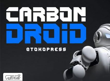 فونت انگلیسی هوشمند کربن – CARBON DROID Techno Font