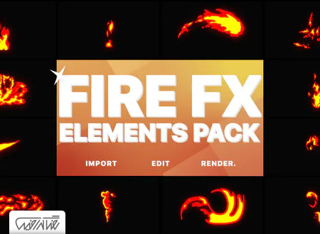 پروژه آماده داوینچی ریزالو افکت المان آتش – Flash FX Fire Elements DaVinci Resolve