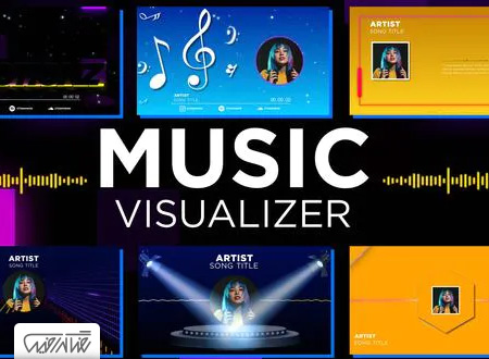 پروژه آماده افترافکت پک اکولایزر موزیک – Music Visualizer Pack