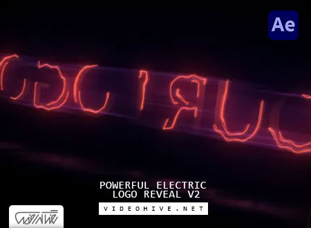 پروژه آماده لوگوموشن الکتریکی قدرتمند – Powerful Electric Logo Reveal V2